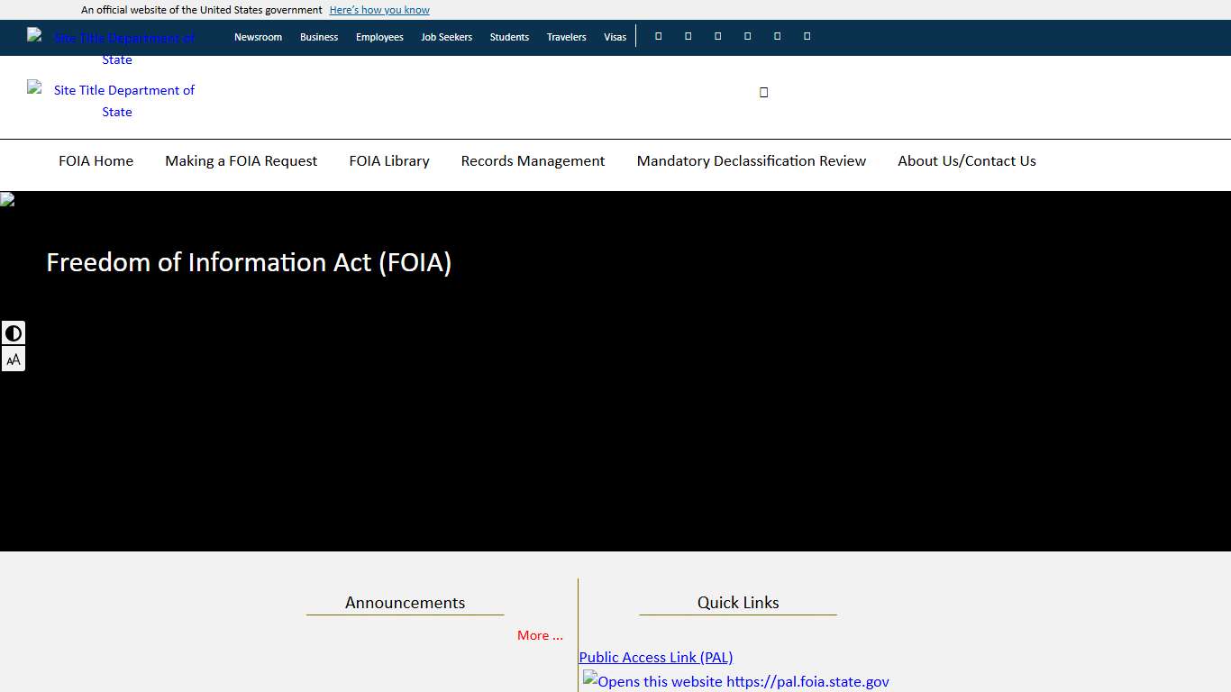 FOIA: U.S. State Department